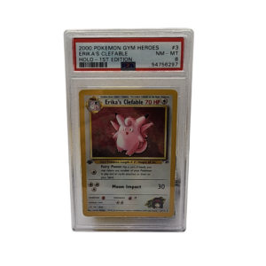 2000 Gym Heroes - Erika's Clefable #3 - PSA 8