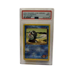 2000 Gym Heroes - Misty's Poliwag #87 - PSA 9