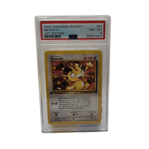 2000 Team Rocket - Meowth #62 - PSA 8