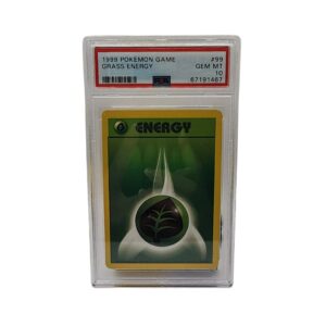 1999 Pokemon Game 1st Edition Grass Energy #99 PSA 10