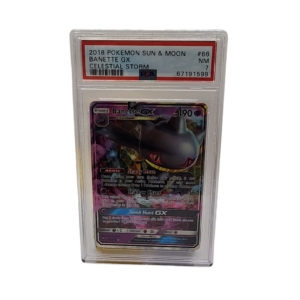 2018 Sun & Moon Celestial Storm - Banette GX #66 - PSA 7
