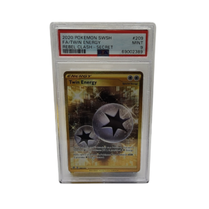 2020 Rebel Clash - Twin Energy #209 Secret Full Art Gold - PSA 9