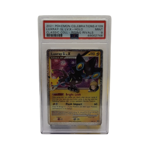 2021 Celebrations - Luxray GL LV.X Classic Collection Rising Rivals #109 - PSA 9