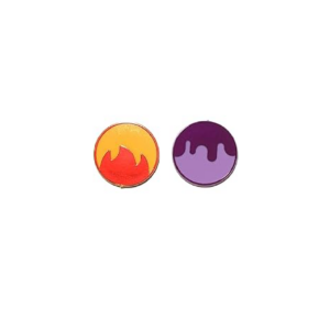 Orange & Purple Damage Counters