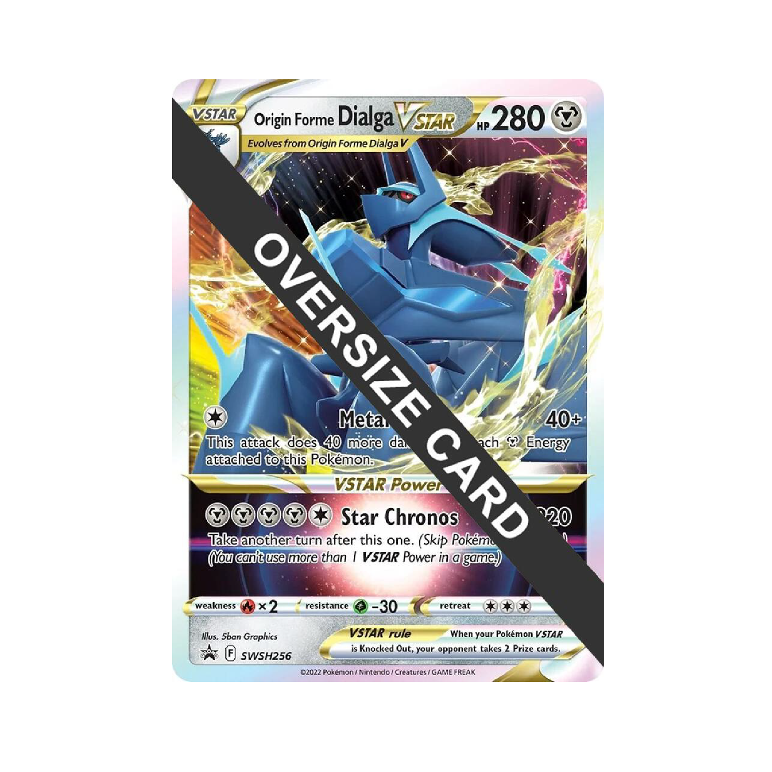 Origin Forme Dialga V Star Jumbo Promo Card SWSH256 - Pokeverse
