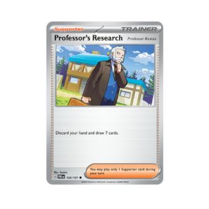 Prismatic Evolutions Professor's Research #124 Holo