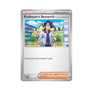 Prismatic Evolutions Professor's Research #125 Holo