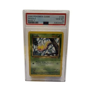 2000 Pokemon Base Set 2 Weedle #100 PSA 10