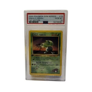 2000 Pokemon Gym Heroes 1st Edition Erika's Oddish #78 PSA 10