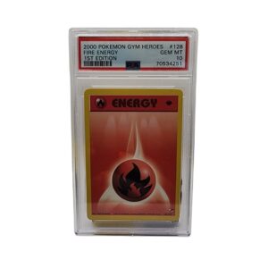 2000 Pokemon Gym Heroes 1st Edition Fire Energy #128 PSA 10