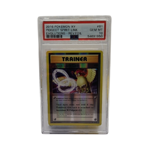 2016 Pokemon XY Evolutions Pidgeot Spirit Link #81 PSA 10