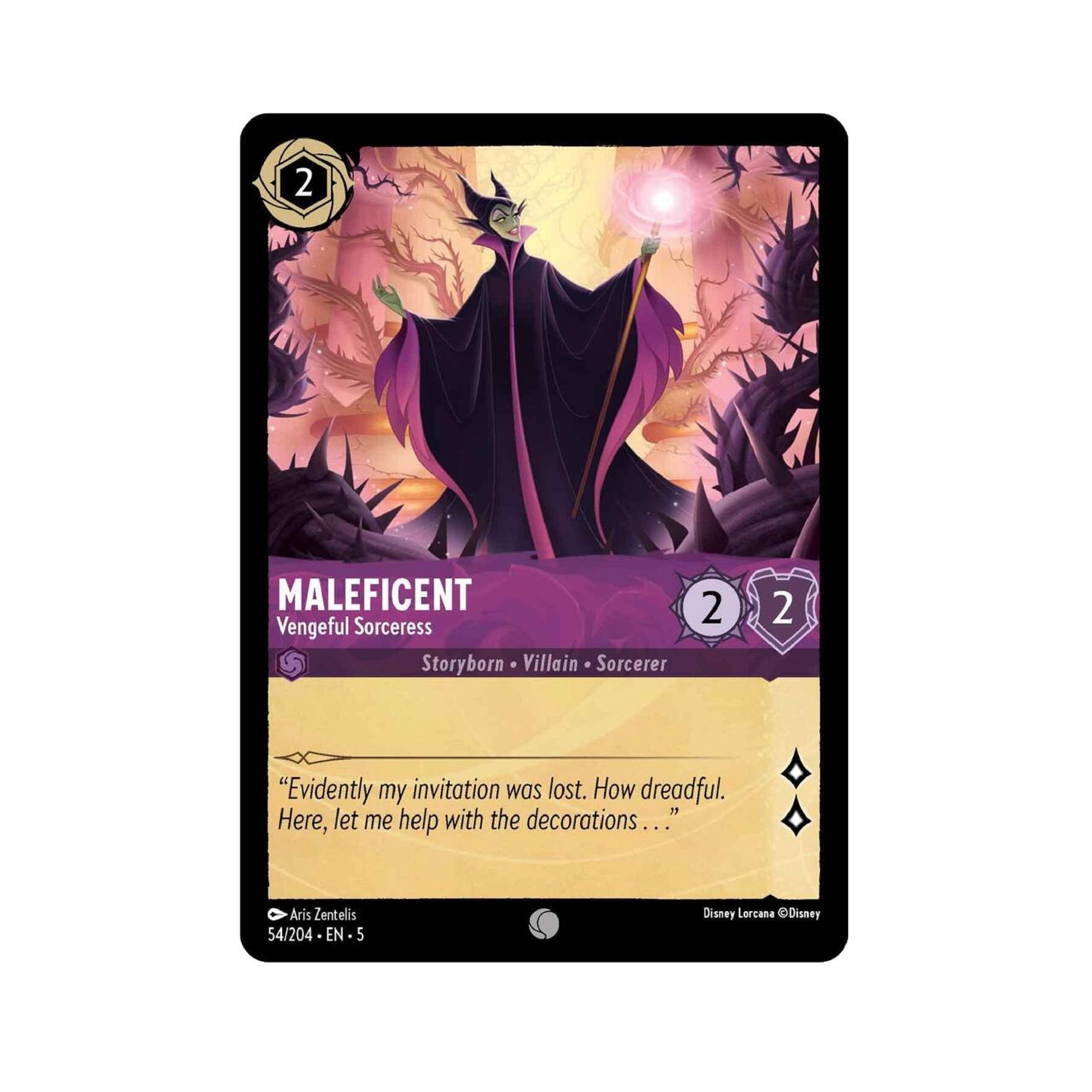 Disney Lorcana Shimmering Skies - Maleficent #54 | Pokeverse