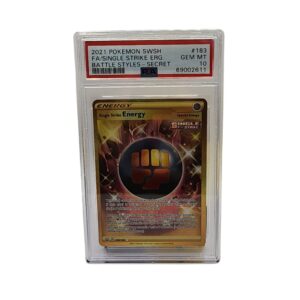 2021 Pokemon Battle Styles Single Strike Energy #183 PSA 10