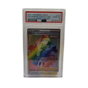 2021 Pokemon Chilling Reign Karen's Conviction #216 PSA 10