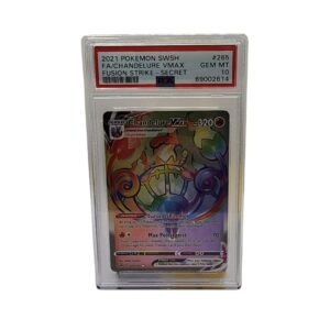 2021 Pokemon Fusion Strike Chandelure VMAX #265 PSA 10
