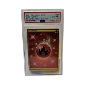2021 Pokemon Fusion Strike Fire Energy #284 PSA 10