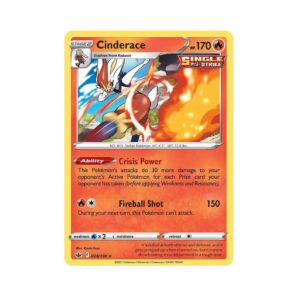 Chilling Reign Cinderace #28 Lined Holo
