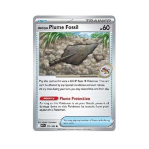 White Flare Antique Plume Fossil Pokeball #79