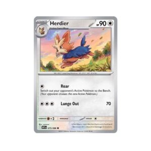White Flare Herdier Pokeball #75