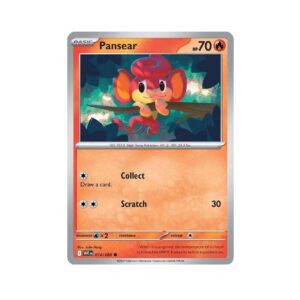 White Flare Pansear Pokeball #14
