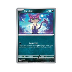 White Flare Purrloin Pokeball #55