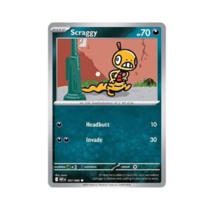 White Flare Scraggy Pokeball #57