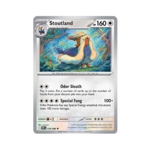 White Flare Stoutland Pokeball #76