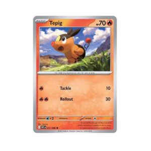 White Flare Tepig Holo #11