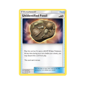 Ultra Prism Unidentified Fossil Holo #134