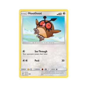 Burning Shadows Hoothoot #106