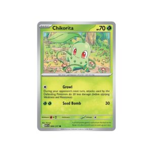 Ascended Heroes Chikorita Grass Energy Holo #8