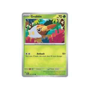 Ascended Heroes Grubbin Grass Energy Holo #17