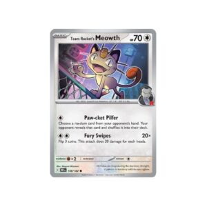 Destined Rivals Team Rocket's Meowth Holo #149