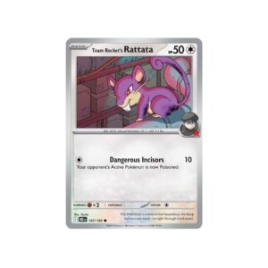 Destined Rivals Team Rocket's Rattata Holo #147