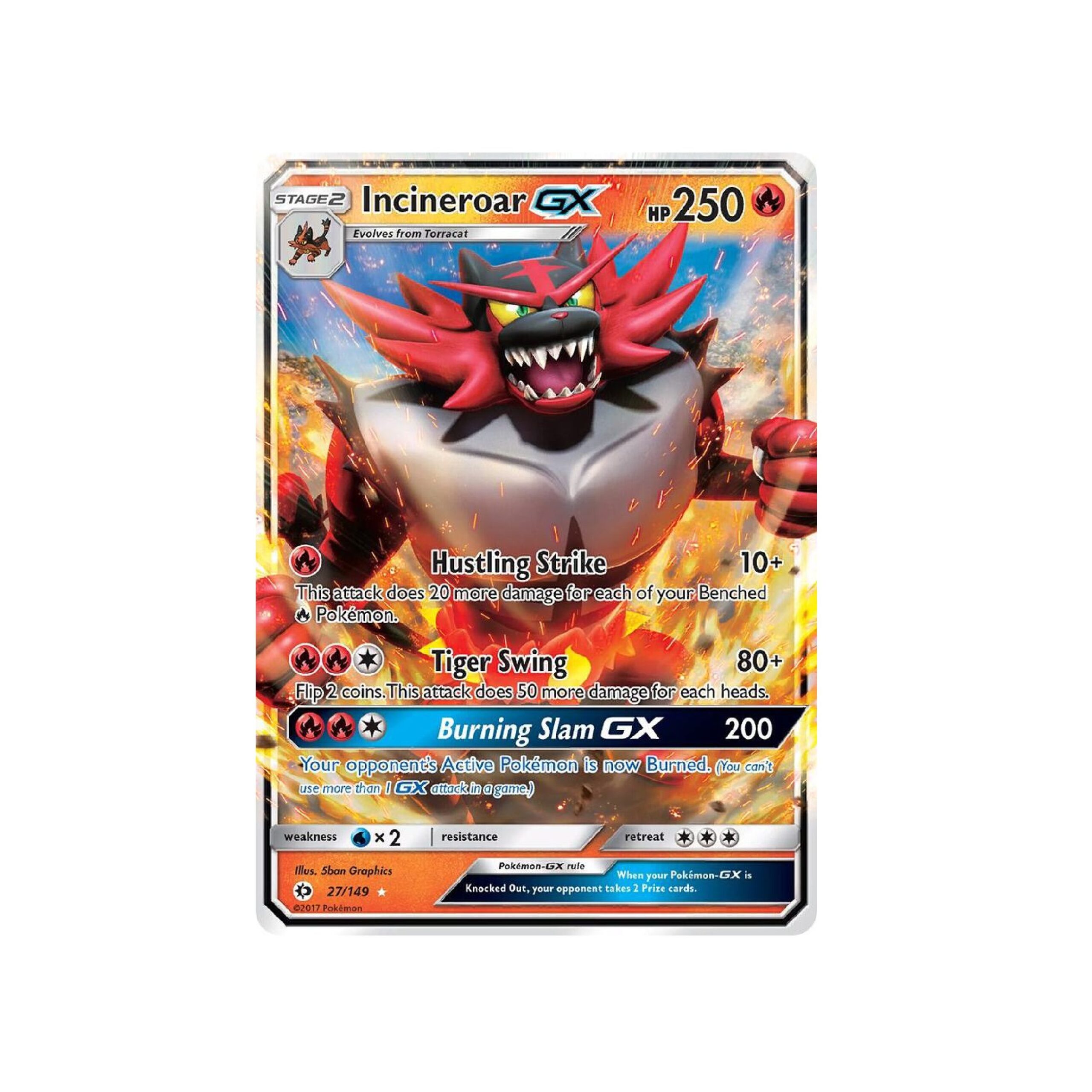 Sun & Moon Incineroar GX #27