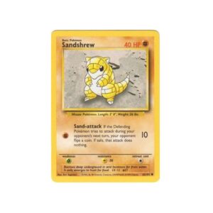 Base Set Sandshrew #62 Damaged