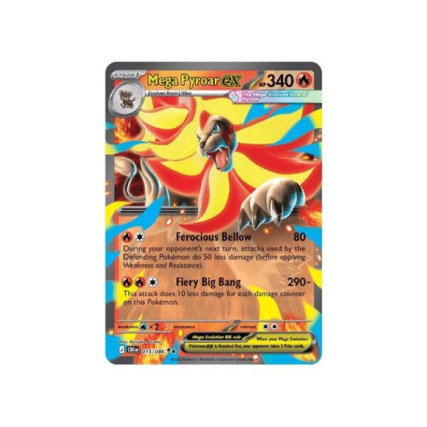 Pyroar Caos Rising Chaos Rising Mega Pyroar EX #15 | Pokeverse