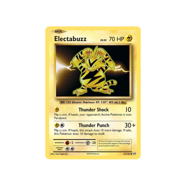 2016 electabuzz pokemon card 2016 Pokemon Card - XY Evolutions - Electabuzz - 41/108 - PSA 9 - MINT -  RARE