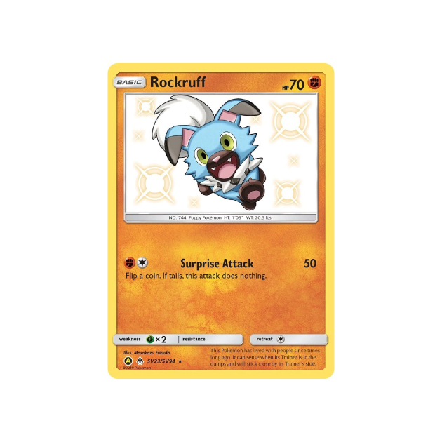 Forbidden Light Rockruff #SV23
