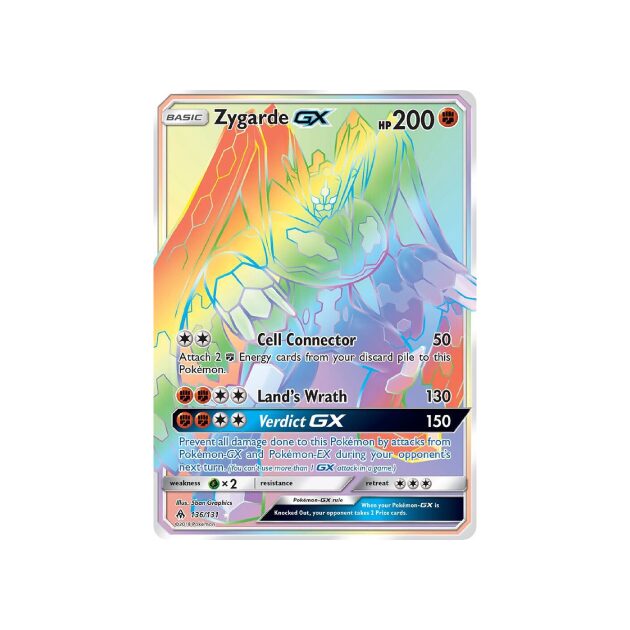 Forbidden Light Zygarde GX #136
