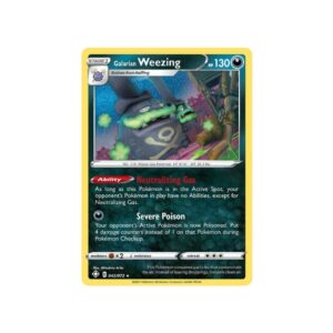 Shining Fates Galarian Weezing Holo #42