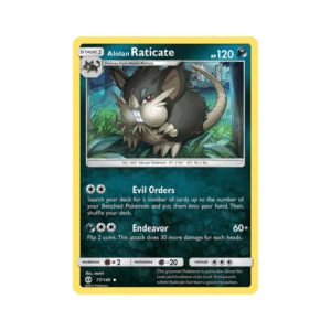 Sun & Moon Alolan Raticate #77 Holo