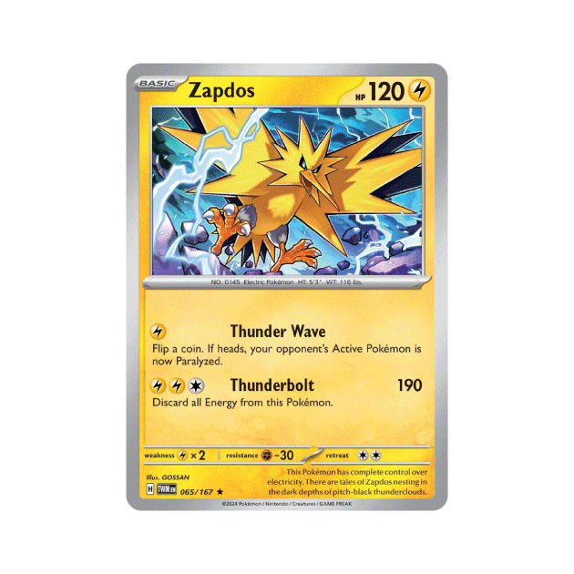 Twilight Masquerade Zapdos #65